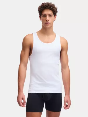 Muška majica bez rukava UNDER ARMOUR M UA PERF COTTON TANK-2PK 6007622-100 BIJELA