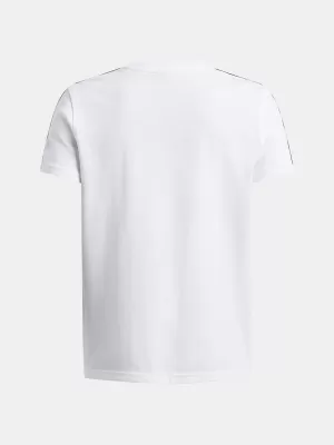 Majica za dječake UNDER ARMOUR UA B ICON TAPED SS 6001583-100 BIJELA