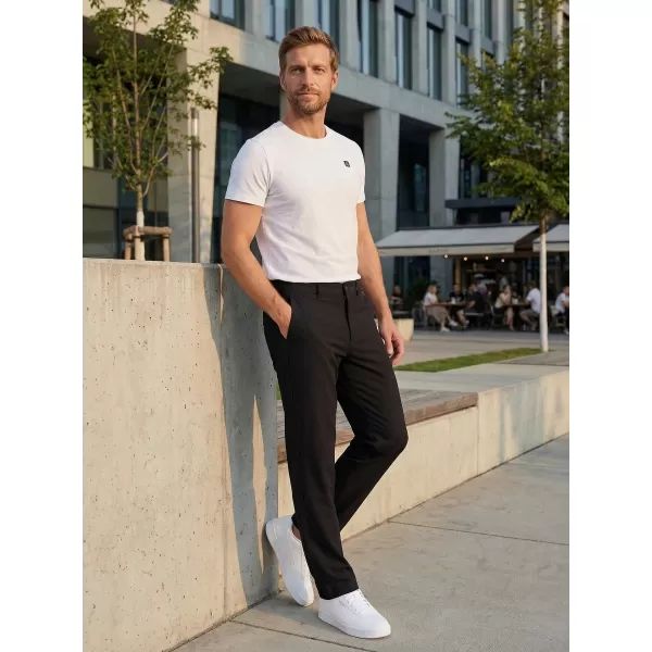  Muške hlače ALTISPORT ATS TROUSER SLIM-FIT CRNA 