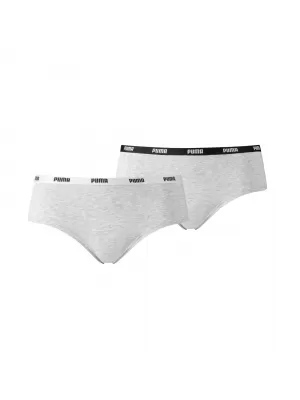Gaćice PUMA WOMEN HIPSTER 2P PACK 90785205 SIVA/SIVA