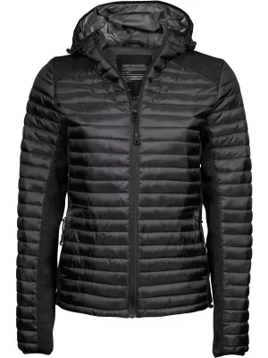 Ženska jakna TEE JAYS | TJ 9611 CRNO/CRNI MELANGE