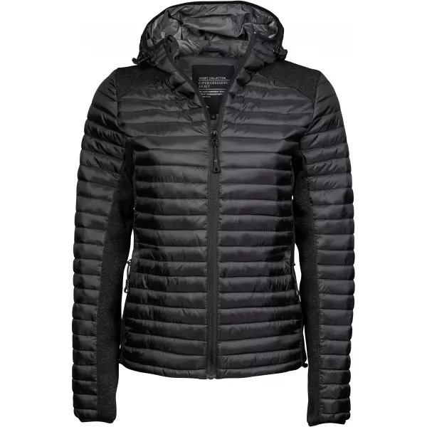  Ženska jakna TEE JAYS | TJ 9611 CRNO/CRNI MELANGE 
