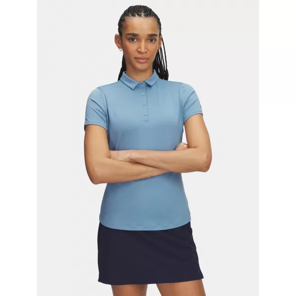  Ženska majica kratkih rukava UNDER ARMOUR UA PLAYOFF SS POLO 1383612-418 PLAVA 