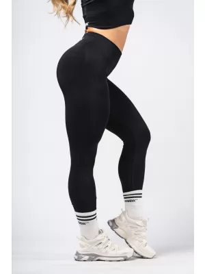 Bešavne maksimalne push-up tajice za oblikovanje FLOW SEAMLESS 497 BLACK Nebbia