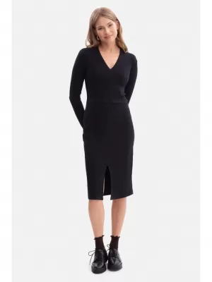 Haljina BEWEAR B307 CRNA