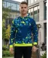 Muška premium funkcionalna majica ALTISPORT VOJ/ALM108MI01 MORNARSKO-NEON ŽUTA