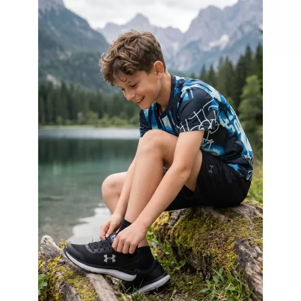  Dječja premium funkcionalna majica ALTISPORT VOJ/ALK076TR01 PLAVA CRNA 