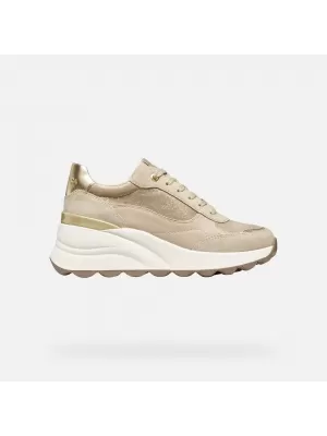 Ženske tenisice GEOX SPHERICA EC13 G009316 KREMASTI