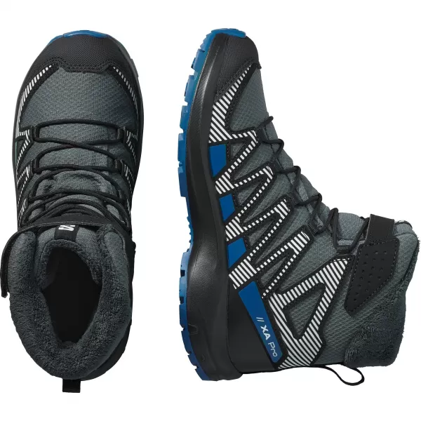  Dječje cipele SALOMON XA PRO V8 WINTER WATERPROOF J TURBULENCIJA/CRNA/TAMNOPLAVA 