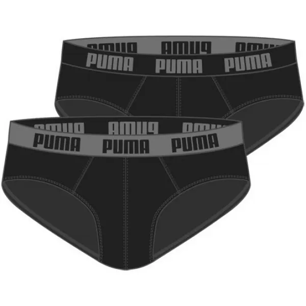  Muški gaćice PUMA BASIC BRIEF 2P 88910006 CRNO/CRNO 