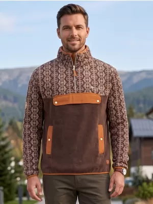 Muška majica od flisa ALTISPORT GARM SMEĐA