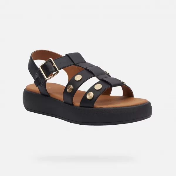  Ženske sandale GEOX CAMALEI G000986 CRNA 