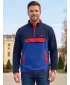 Muška majica od flisa ALTISPORT GARM PLAVO/CRVENO
