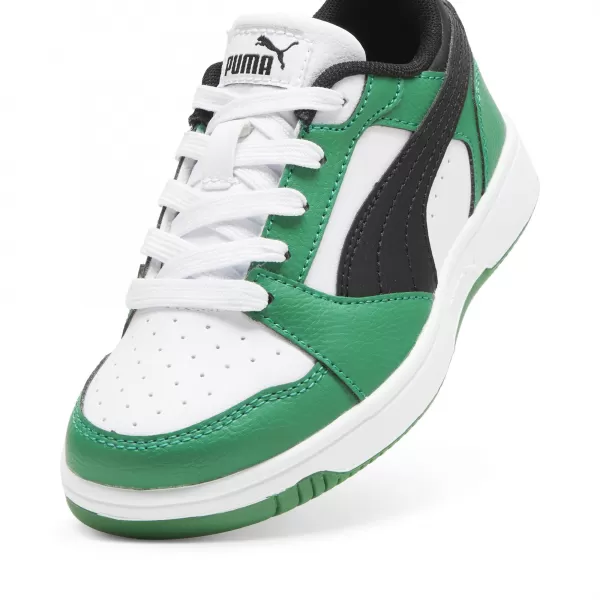  Čizme PUMA REBOUND V6 LO PS 39383405 PUMA BIJELA/PUMA CRNA/ZELENA 