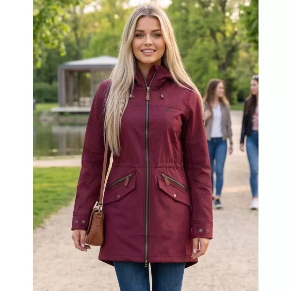  Ženska softshell jakna ALTISPORT GEMEE TAMNOCRVENA 