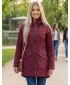 Ženska softshell jakna ALTISPORT GEMEE TAMNOCRVENA