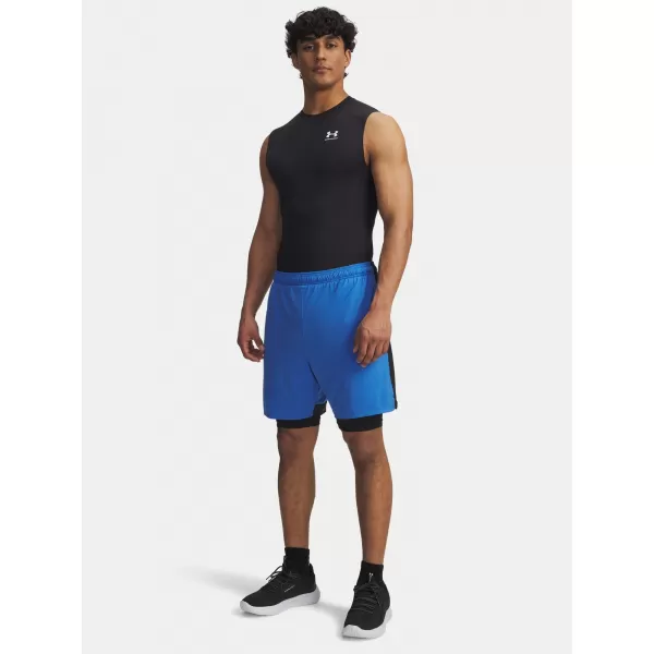  Muške kratke hlače UNDER ARMOUR UA TECH VENT 2IN1 SHORT PLAVA 