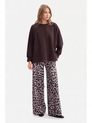 Ženski sweatshirt BEWEAR B306 TAMNA ČOKOLADA