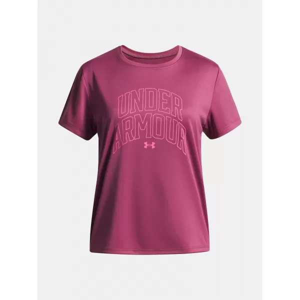  Majica za djevojčice UNDER ARMOUR TECH VARSITY GRAPHIC SS 6007917-659 CRVENA 