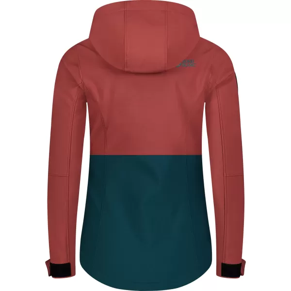  Ženski softshell anorak NORDBLANC NBWSL8275 CRVENO/ZELENO 