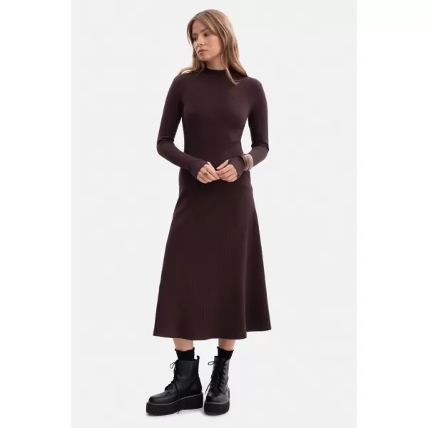  Haljina BEWEAR B299 TAMNA ČOKOLADA 
