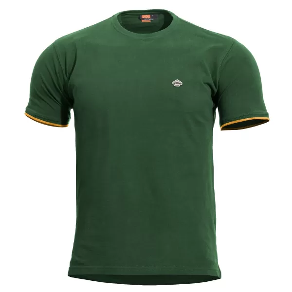  majica PENTAGON LEVANTES CREWNECK STRIPES K09026 SPRINGBOK ZELENA 
