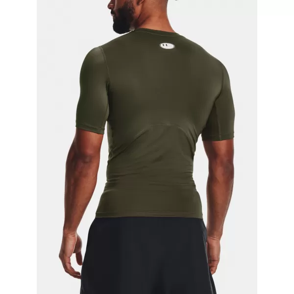  Muška majica kratkih rukava UNDER ARMOUR UA HG ARMOUR COMP SS 1361518-390 ZELENA 
