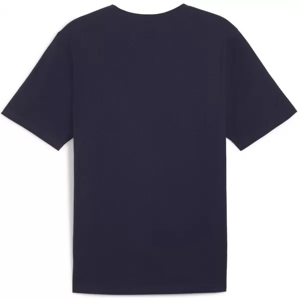  Muški dres PUMA TEAMRISE LOGO JERSEY COTTON 658705_06 PUMA MORNARICA/PUMA BIJELA 