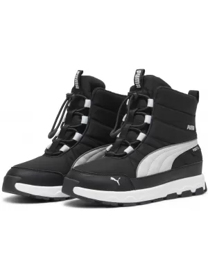 Čizme PUMA EVOLVE BOOT PURETEX JR 39264702 PUMA CRNA/PEPEO SIVA/BIJELA