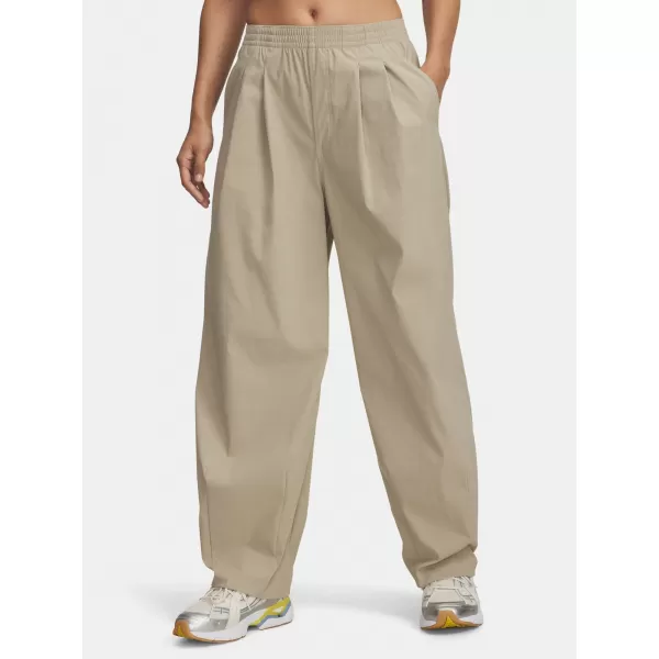  Ženske sportske hlače UNDER ARMOUR UA UNSTOPPABLE WVN PLEAT PT 6007027-299 SMEĐA 