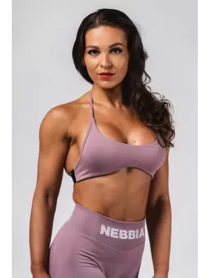 Bešavni sportski grudnjak na podizanje FLOW SEAMLESS 495 PINK Nebbia