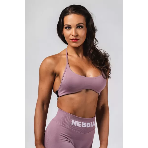  Bešavni sportski grudnjak na podizanje FLOW SEAMLESS 495 PINK Nebbia 