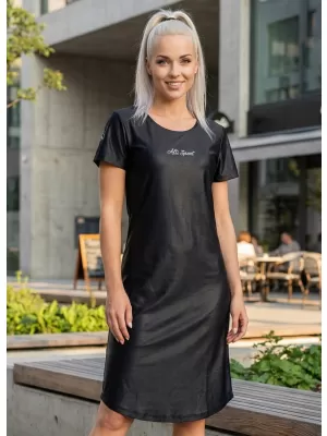Ženska produžena premium majica ALTISPORT VOJ/ALW075SAT02 CRNA
