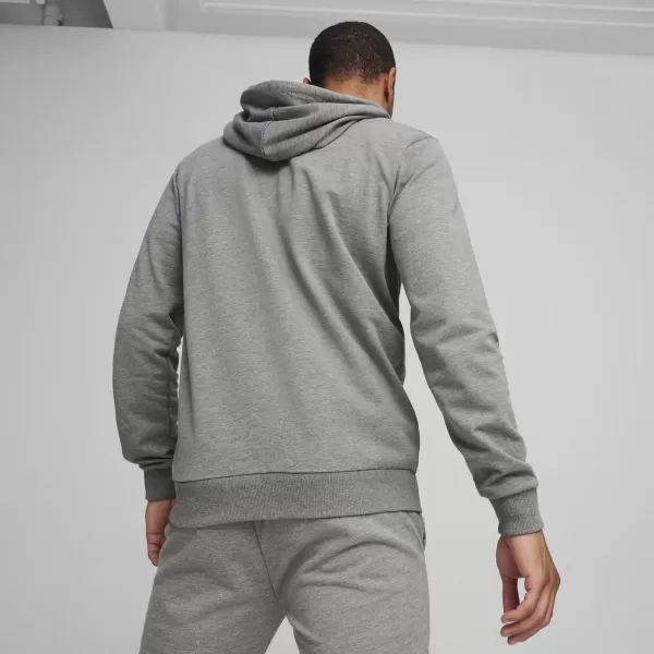 Jakna PUMA TEAMGOAL CASUALS HOODED JACK 658595_33 SREDNJE SIVO OD HEATHER/BIJELO 