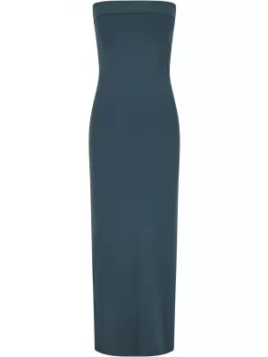Haljina URBAN CLASSICS TB7468 TAMNOZELENE BOJE