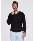 Muški džemper OMBRE OM-SWSW-0182 CRNI