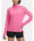 Ženska majica kratkih rukava UNDER ARMOUR TECH 1/2 ZIP- TWIST 1384225-672 RUŽIČASTA