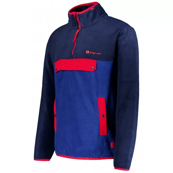  Muška majica od flisa ALTISPORT GARM PLAVO/CRVENO 