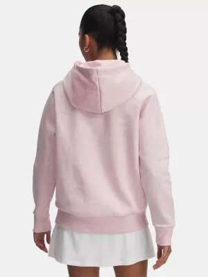 Ženski sweatshirt UNDER ARMOUR UA RIVAL FLEECE HOODIE 1379500-648 RUŽIČASTA