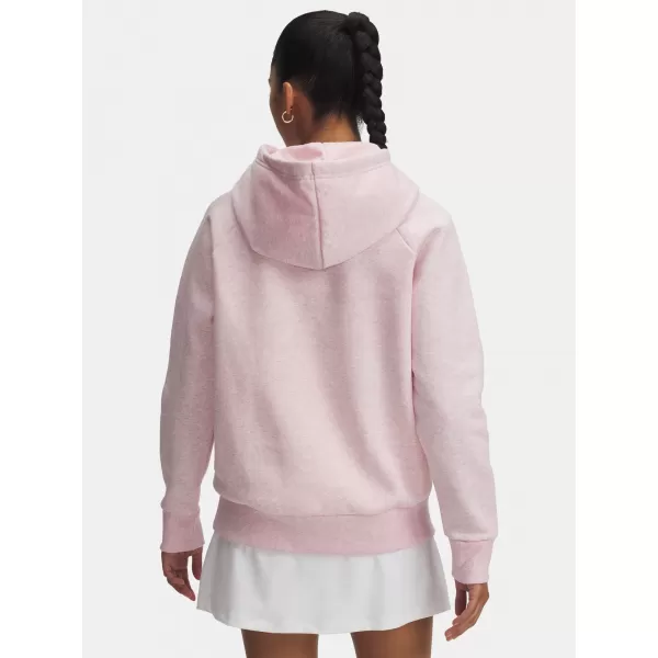  Ženski sweatshirt UNDER ARMOUR UA RIVAL FLEECE HOODIE 1379500-648 RUŽIČASTA 