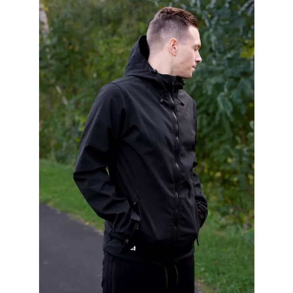 Muška softshell jakna ALTISPORT NEWET CRNA 