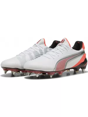 Muške nogometne čizme PUMA KING ULTIMATE MXSG 10881701 PUMA WHITE/PUMA SILVER