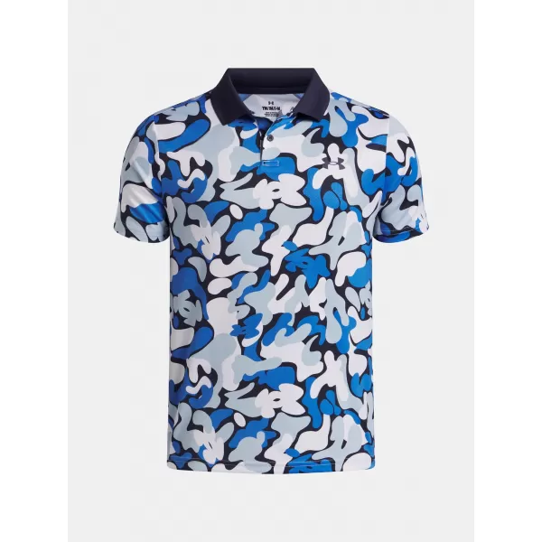  Majica za dječake UNDER ARMOUR UA MATCHPLAY PRINTED POLO 1377349-412 PLAVA 