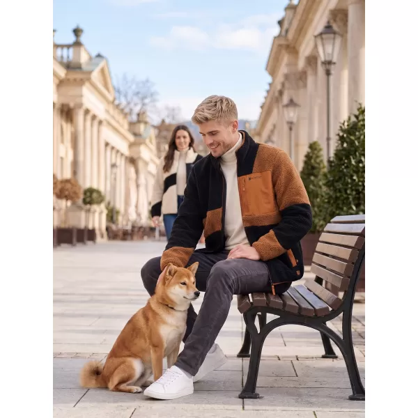  Muška majica od flisa ALTISPORT GANAN CRNA/SMEĐA 