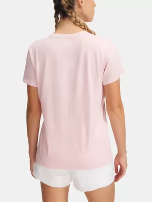 Ženska majica kratkih rukava UNDER ARMOUR TECH SSV- TWIST 1384227-647 RUŽIČASTA