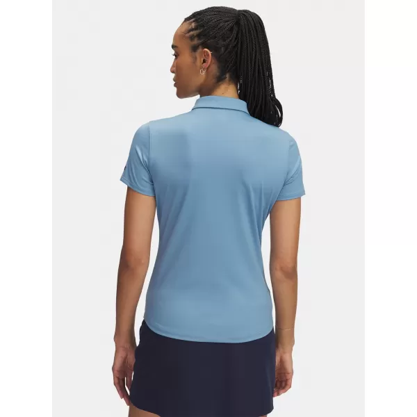  Ženska majica kratkih rukava UNDER ARMOUR UA PLAYOFF SS POLO 1383612-418 PLAVA 