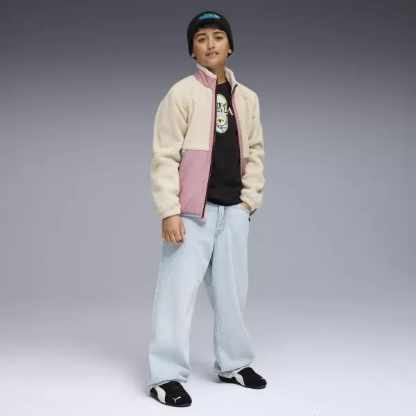  Dječja jakna PUMA HYBRID SHERPA JACKET 68840587 ALPSKI SNIJEG 