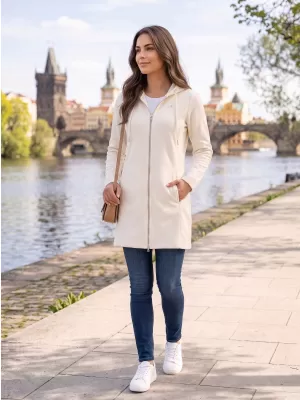 Ženski sweatshirt ALTISPORT LIALA BÍLÁ/KRÉMOVÁ BIJELA