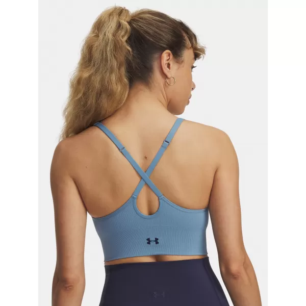  Ženski grudnjak UNDER ARMOUR VANISH SEAMLESS LOW BRA 1384417-418 PLAVA 