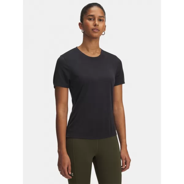  Ženska majica kratkih rukava UNDER ARMOUR UA LAUNCH JACQUARD SS 6005096-004 CRNA 